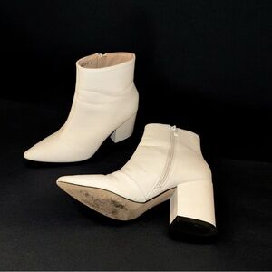 ASOS Raid White Ankle Boots
